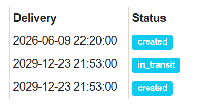Shipment Tracking UI